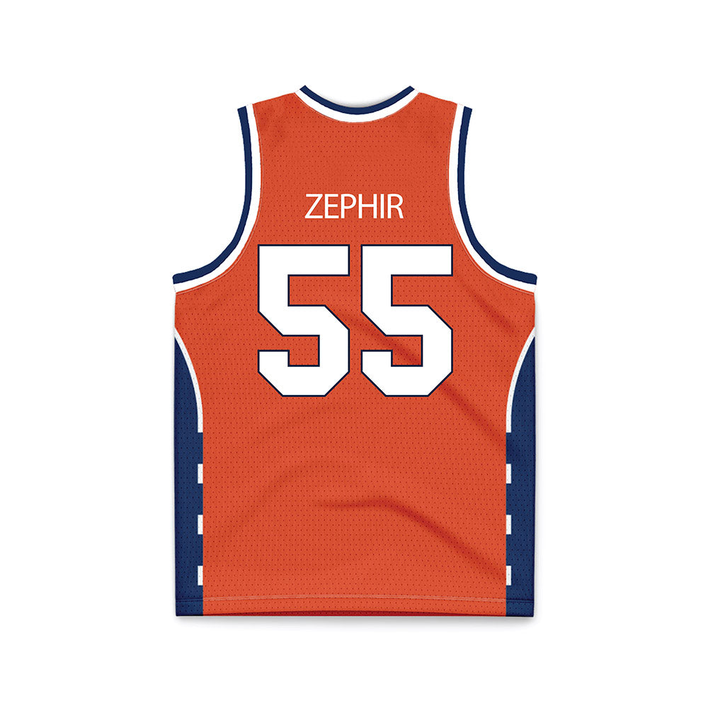 Syracuse - NCAA Men's Basketball : Bryce Zephir - Orange Basketball Jersey-1