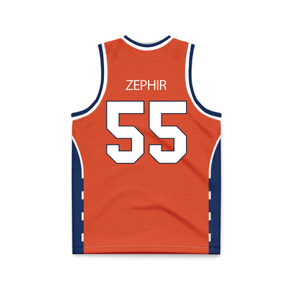 Syracuse - NCAA Men's Basketball : Bryce Zephir - Orange Basketball Jersey-1