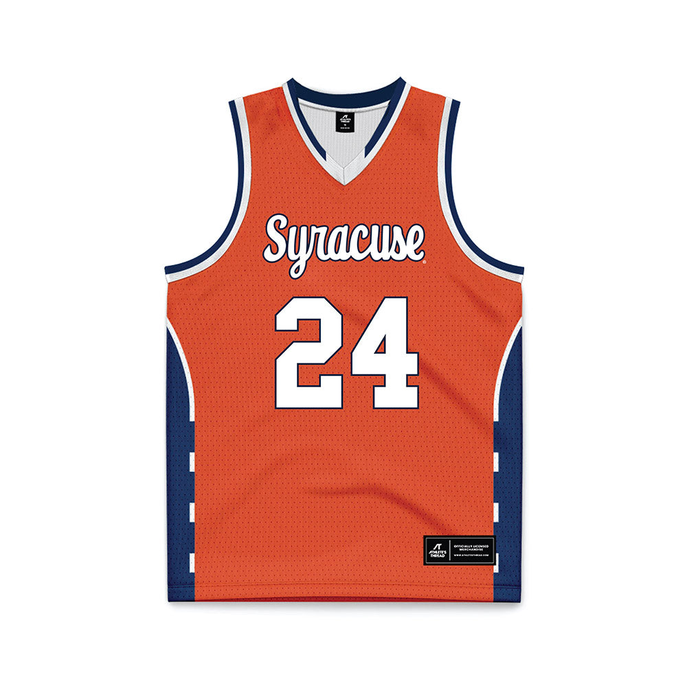 Syracuse - NCAA Men's Basketball : Noah Lobdell - Orange Basketball Jersey-0