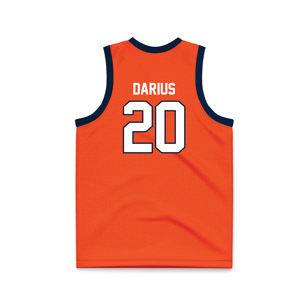 Syracuse - NCAA Women's Basketball : Dominique Darius - Orange Basketball Jersey-1