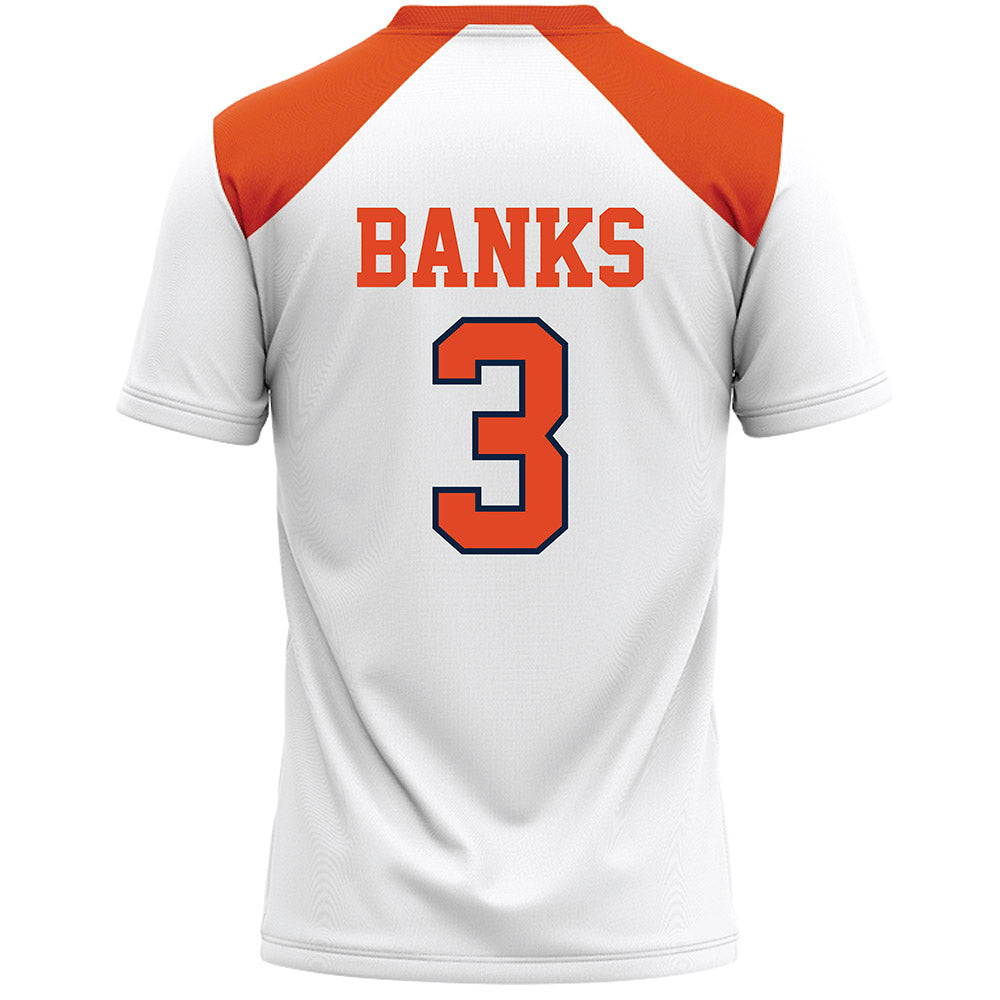 Syracuse - NCAA Women's Lacrosse : Ryann Banks - White Lacrosse Jersey -1