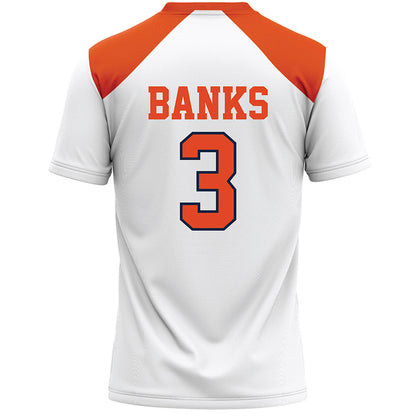 Syracuse - NCAA Women's Lacrosse : Ryann Banks - White Lacrosse Jersey -1