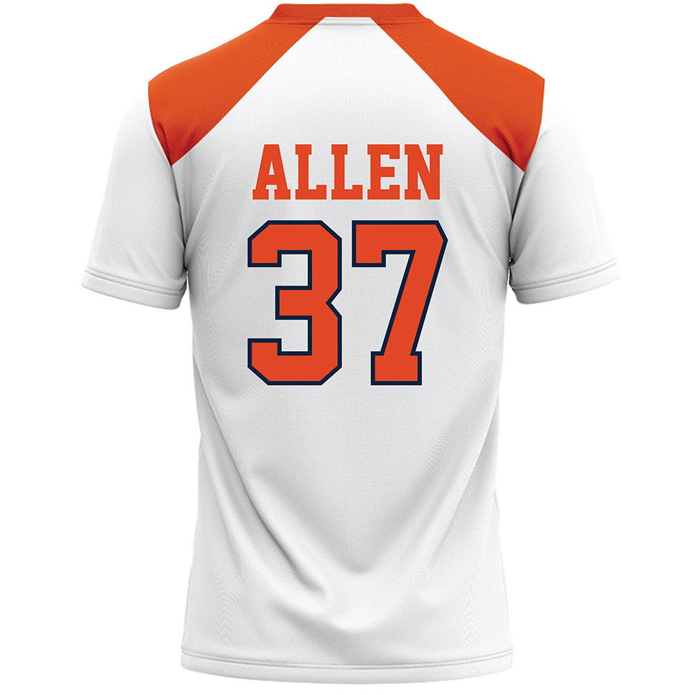 Syracuse - NCAA Women's Lacrosse : Mary Allen - White Lacrosse Jersey -1