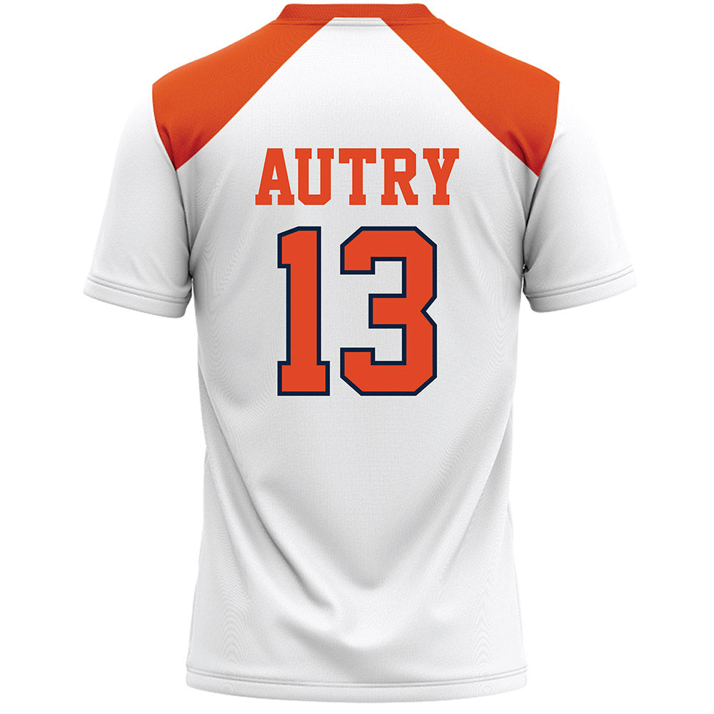Syracuse - NCAA Women's Lacrosse : Nina Autry - White Lacrosse Jersey -1