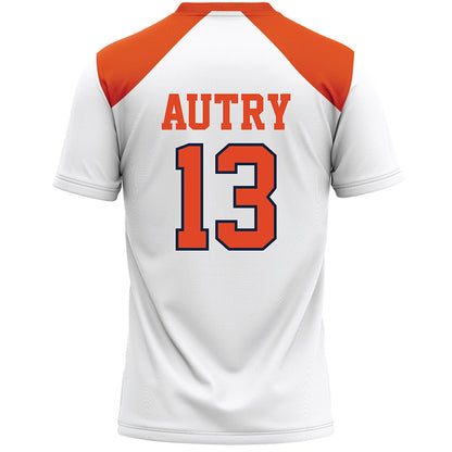 Syracuse - NCAA Women's Lacrosse : Nina Autry - White Lacrosse Jersey -1