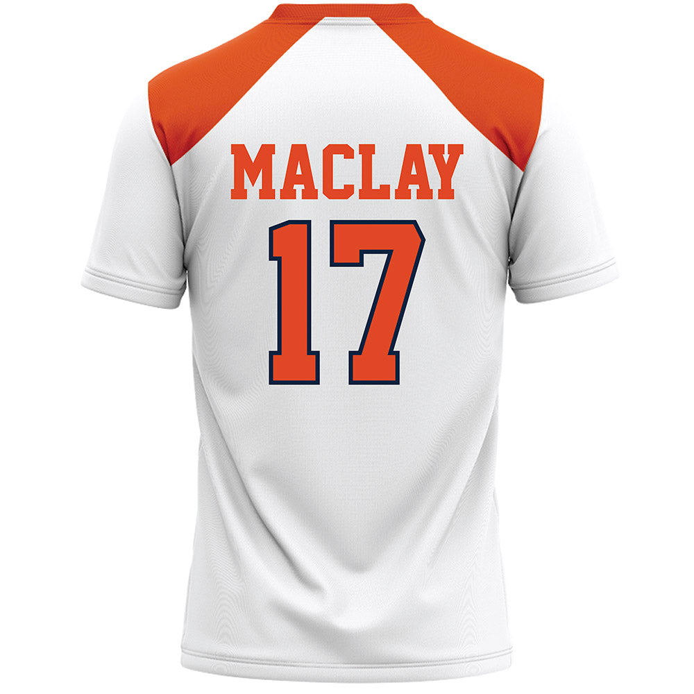 Syracuse - NCAA Women's Lacrosse : Courtney Maclay - White Lacrosse Jersey -1
