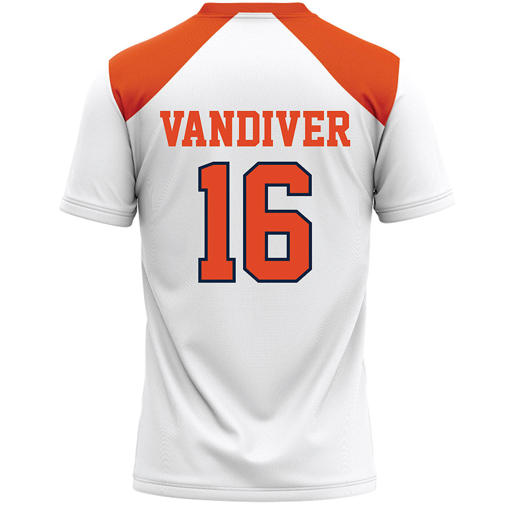 Syracuse - NCAA Women's Lacrosse : Coco Vandiver - White Lacrosse Jersey -1