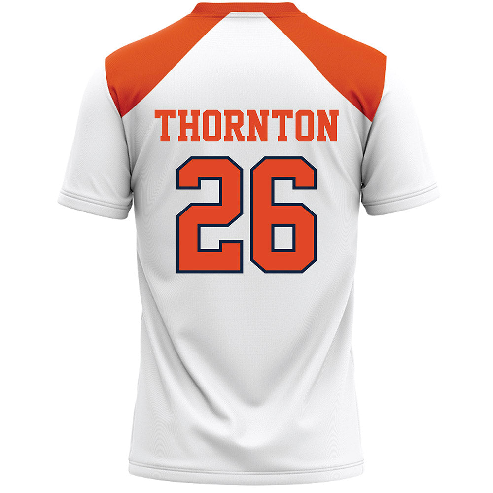 Syracuse - NCAA Women's Lacrosse : Courtney Thornton - White Lacrosse Jersey -1