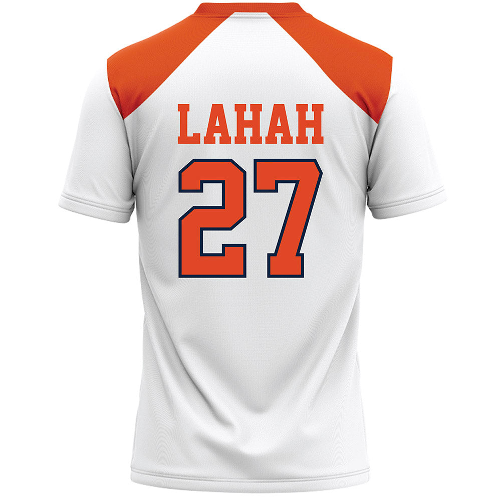 Syracuse - NCAA Women's Lacrosse : Isabel Lahah - White Lacrosse Jersey -1