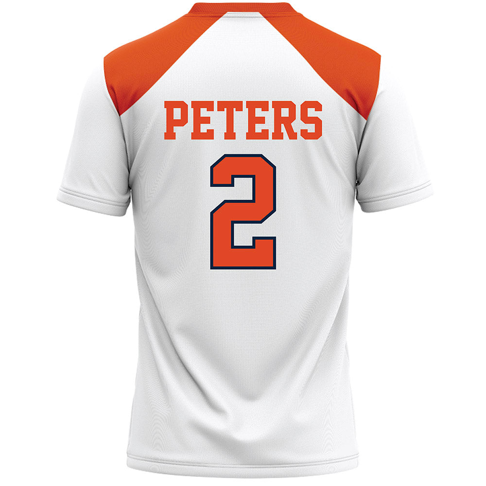 Syracuse - NCAA Women's Lacrosse : Bri Peters - White Lacrosse Jersey -1