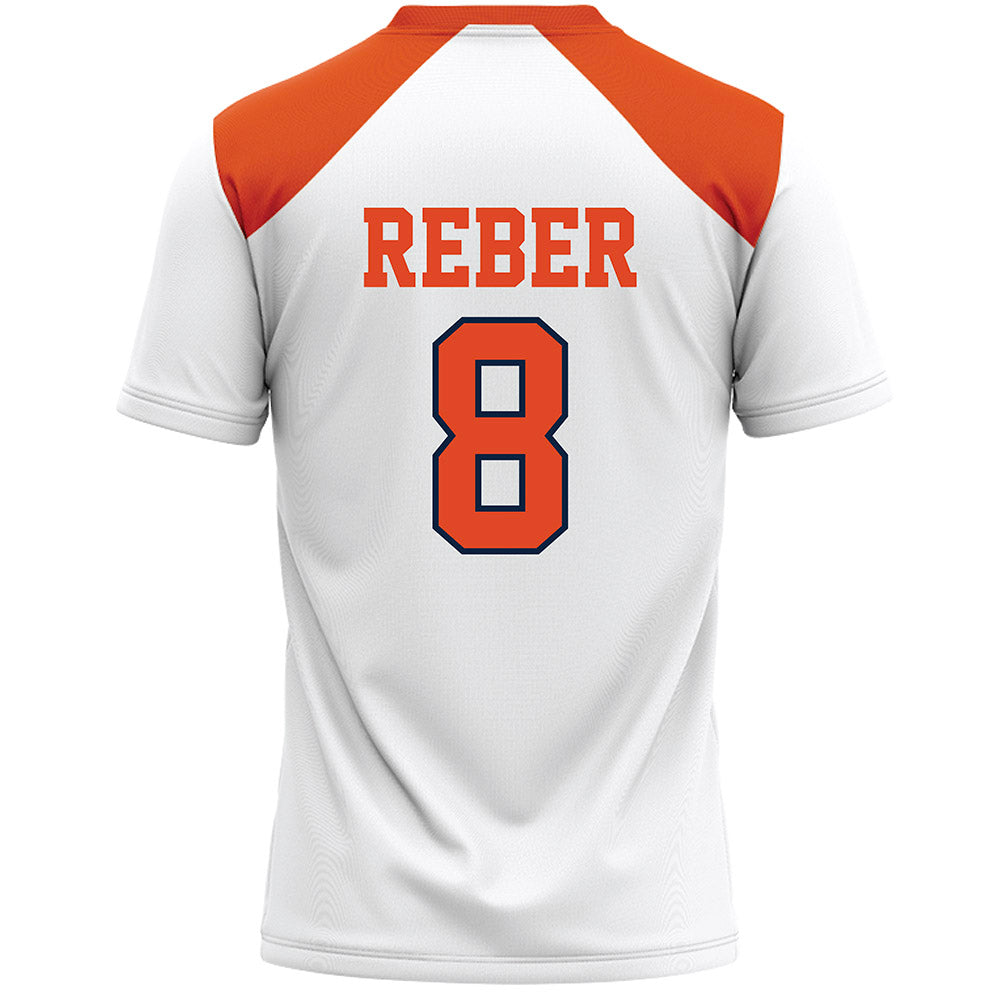 Syracuse - NCAA Women's Lacrosse : Lexi Reber - White Lacrosse Jersey -1