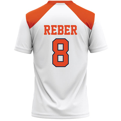Syracuse - NCAA Women's Lacrosse : Lexi Reber - White Lacrosse Jersey -1