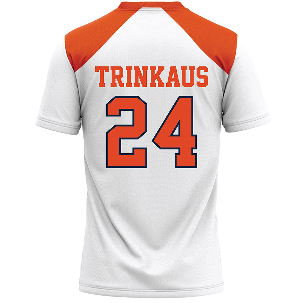 Syracuse - NCAA Women's Lacrosse : Caroline Trinkaus - White Lacrosse Jersey -1