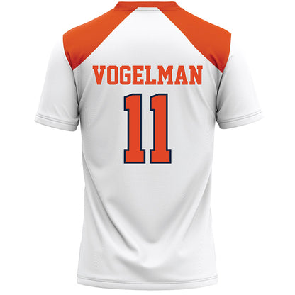 Syracuse - NCAA Women's Lacrosse : Alexa Vogelman - White Lacrosse Jersey -1