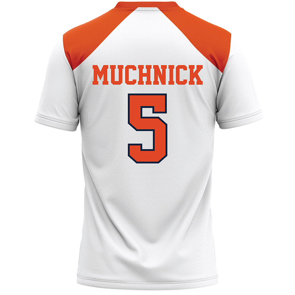 Syracuse - NCAA Women's Lacrosse : Emma Muchnick - White Lacrosse Jersey -1