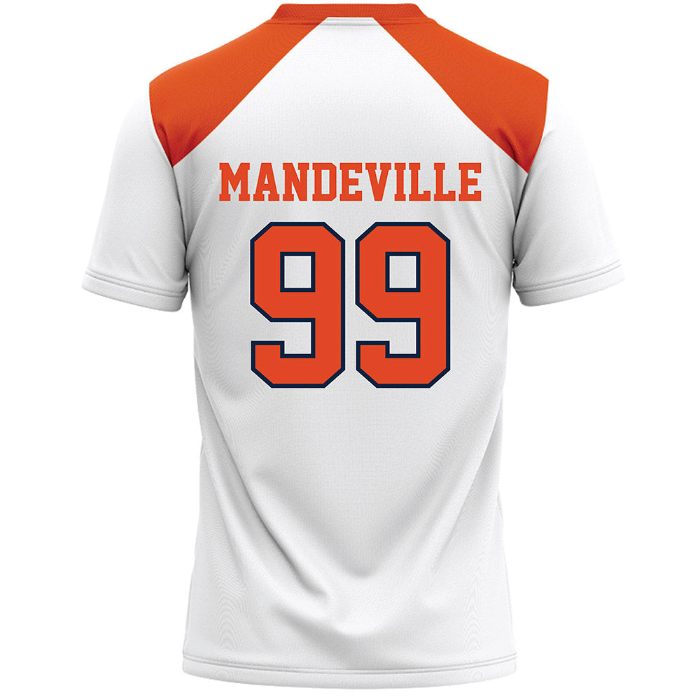 Syracuse - NCAA Women's Lacrosse : Kalena Mandeville - White Lacrosse Jersey -1