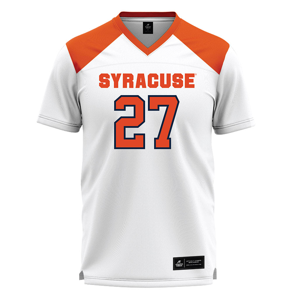 Syracuse - NCAA Women's Lacrosse : Isabel Lahah - White Lacrosse Jersey -0