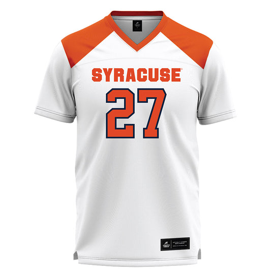 Syracuse - NCAA Women's Lacrosse : Isabel Lahah - White Lacrosse Jersey -0