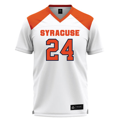 Syracuse - NCAA Women's Lacrosse : Caroline Trinkaus - White Lacrosse Jersey -0