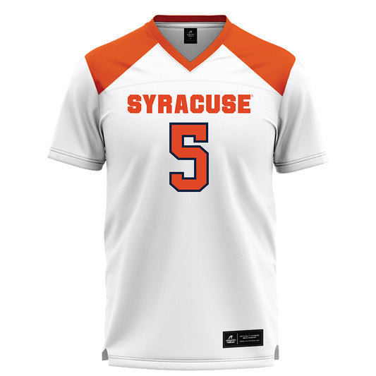 Syracuse - NCAA Women's Lacrosse : Emma Muchnick - White Lacrosse Jersey -0