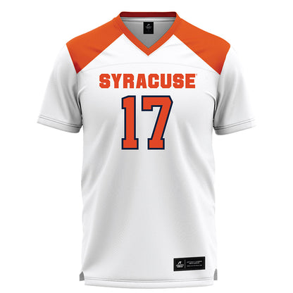 Syracuse - NCAA Women's Lacrosse : Courtney Maclay - White Lacrosse Jersey -0