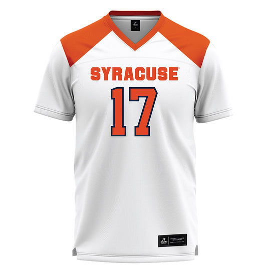 Syracuse - NCAA Women's Lacrosse : Courtney Maclay - White Lacrosse Jersey -0