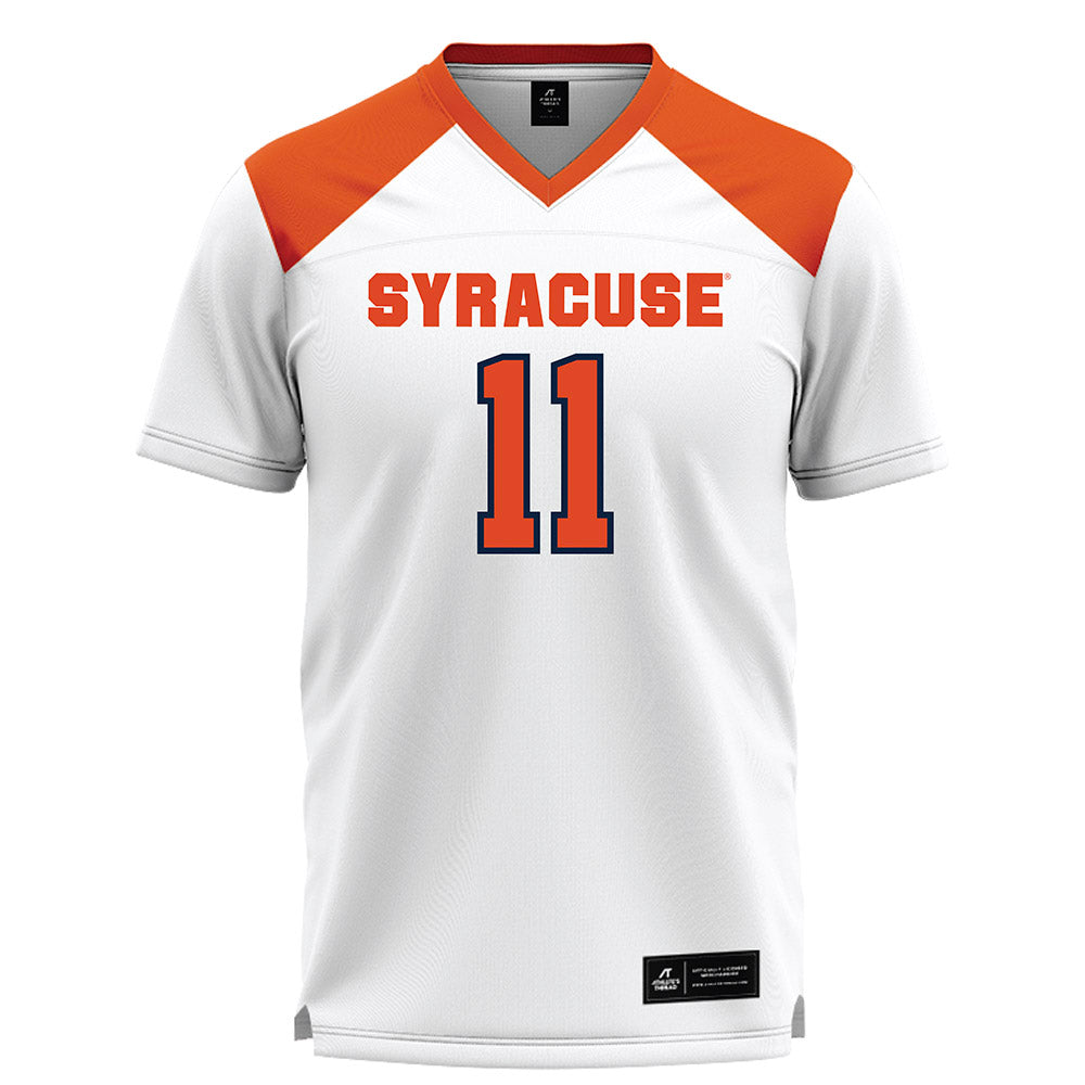 Syracuse - NCAA Women's Lacrosse : Alexa Vogelman - White Lacrosse Jersey -0