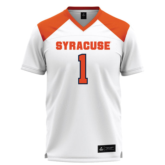 Syracuse - NCAA Women's Lacrosse : Savannah Hodges - White Lacrosse Jersey -0