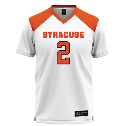 Syracuse - NCAA Women's Lacrosse : Bri Peters - White Lacrosse Jersey -0