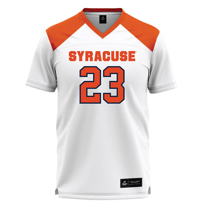 Syracuse - NCAA Women's Lacrosse : Mackenzie Salentre - White Lacrosse Jersey -0