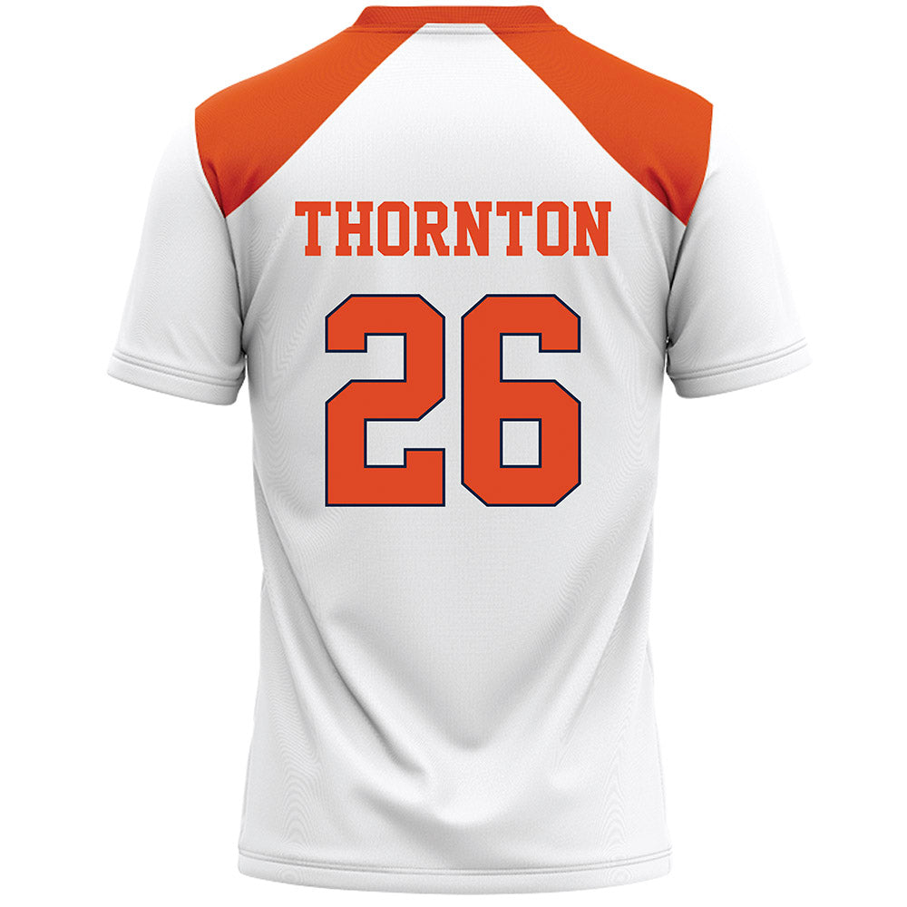 Syracuse - NCAA Women's Lacrosse : Courtney Thornton - White Lacrosse Jersey -1