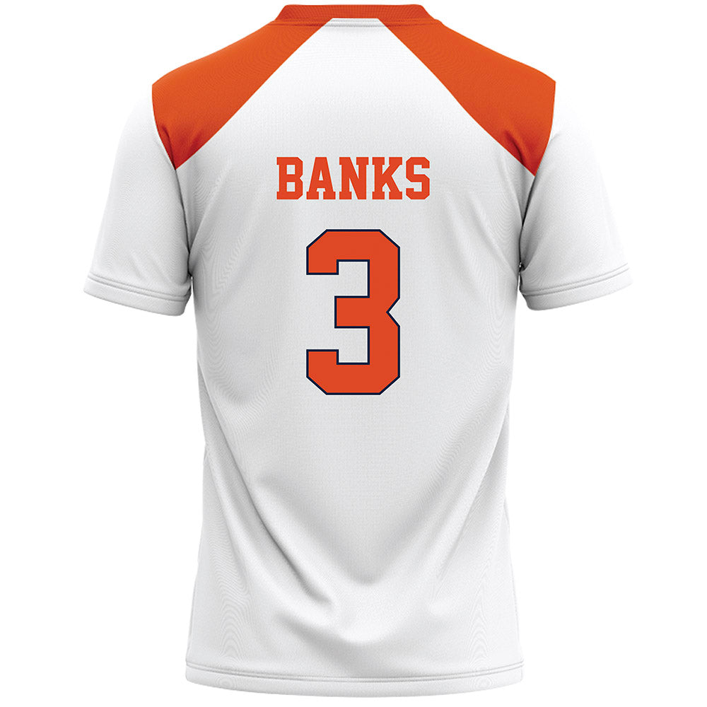 Syracuse - NCAA Women's Lacrosse : Ryann Banks - White Lacrosse Jersey -1