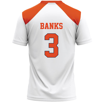 Syracuse - NCAA Women's Lacrosse : Ryann Banks - White Lacrosse Jersey -1