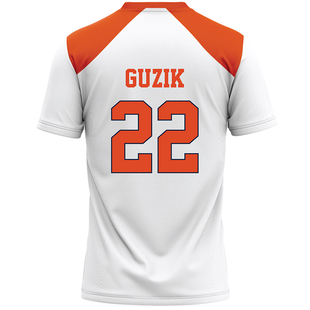 Syracuse - NCAA Women's Lacrosse : Molly Guzik - White Lacrosse Jersey -1