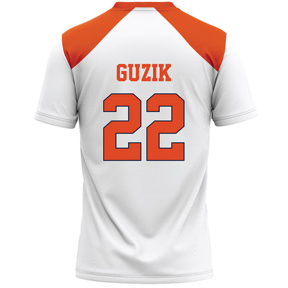Syracuse - NCAA Women's Lacrosse : Molly Guzik - White Lacrosse Jersey -1