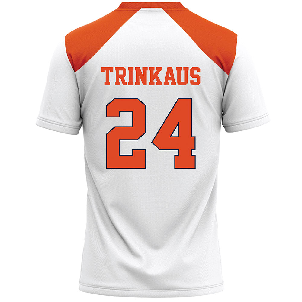 Syracuse - NCAA Women's Lacrosse : Caroline Trinkaus - White Lacrosse Jersey -1