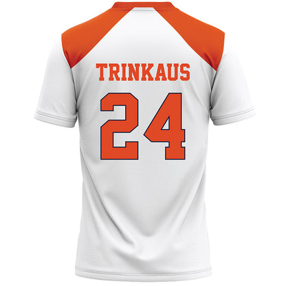 Syracuse - NCAA Women's Lacrosse : Caroline Trinkaus - White Lacrosse Jersey -1