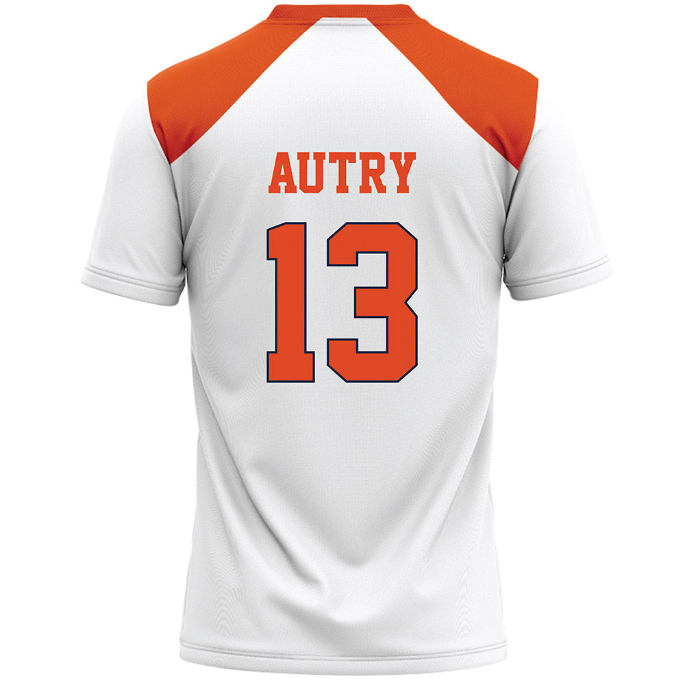 Syracuse - NCAA Women's Lacrosse : Nina Autry - White Lacrosse Jersey -1