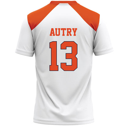 Syracuse - NCAA Women's Lacrosse : Nina Autry - White Lacrosse Jersey -1