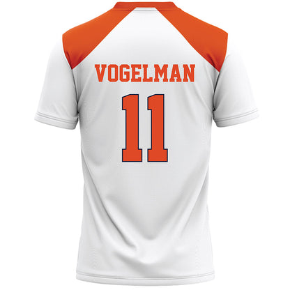 Syracuse - NCAA Women's Lacrosse : Alexa Vogelman - White Lacrosse Jersey -1