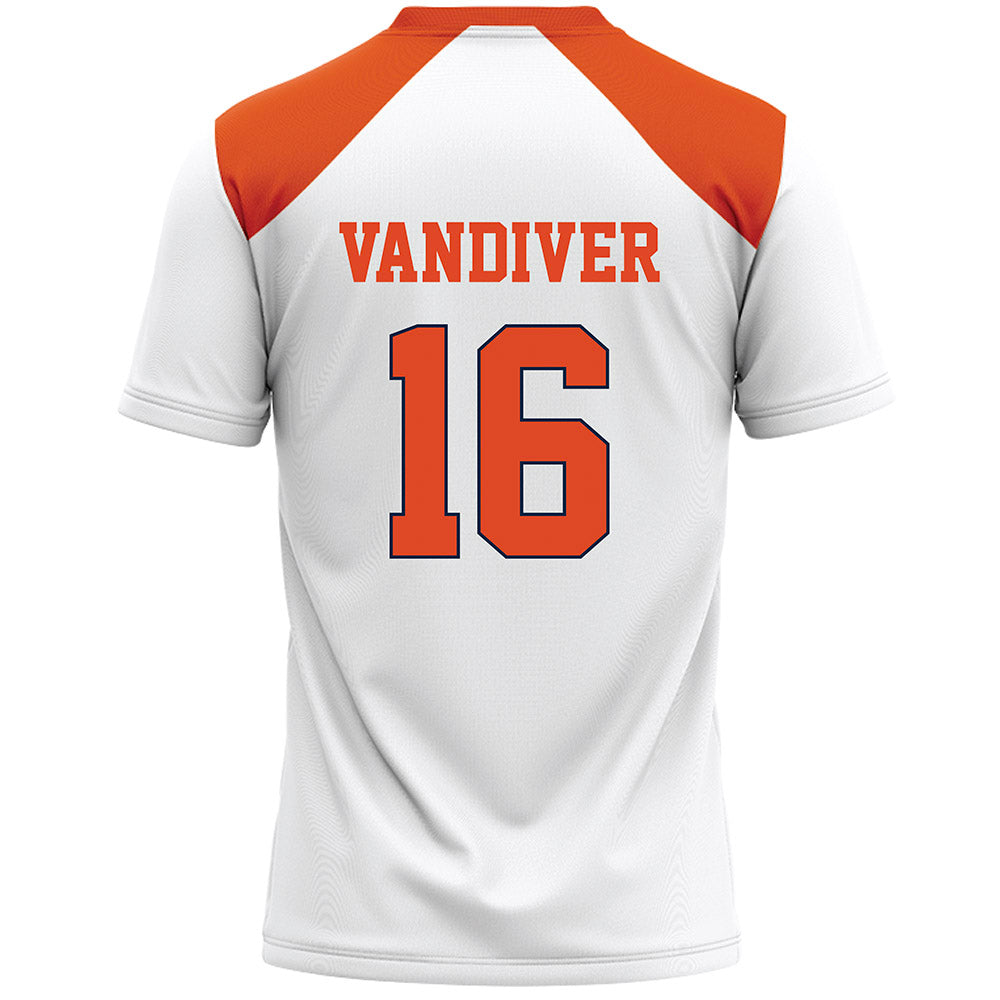 Syracuse - NCAA Women's Lacrosse : Coco Vandiver - White Lacrosse Jersey -1