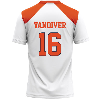Syracuse - NCAA Women's Lacrosse : Coco Vandiver - White Lacrosse Jersey -1