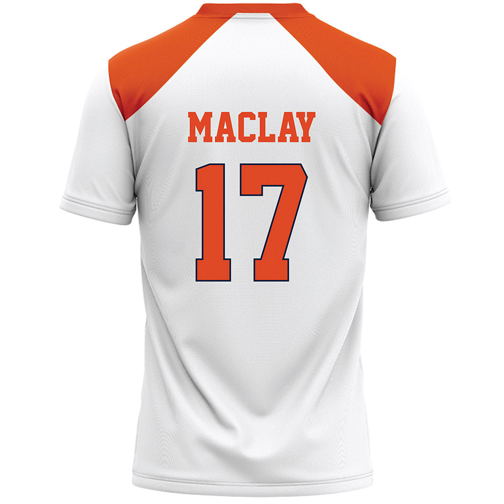 Syracuse - NCAA Women's Lacrosse : Courtney Maclay - White Lacrosse Jersey -1