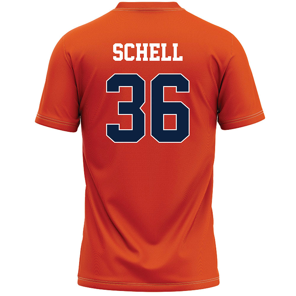 Syracuse - NCAA Men's Lacrosse : Jack Schell - Orange Lacrosse Jersey -1