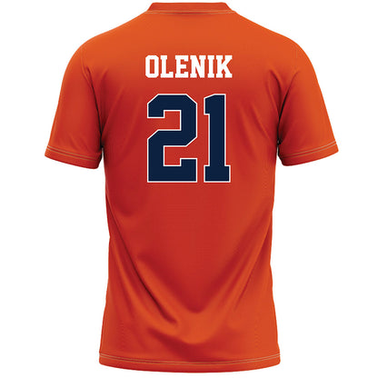 Syracuse - NCAA Men's Lacrosse : John Olenik - Orange Lacrosse Jersey -1