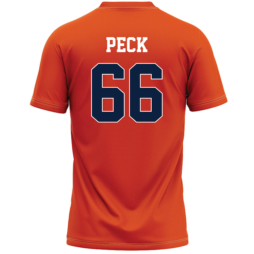 Syracuse - NCAA Men's Lacrosse : Hansen Peck - Orange Lacrosse Jersey -1