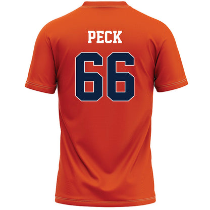 Syracuse - NCAA Men's Lacrosse : Hansen Peck - Orange Lacrosse Jersey -1