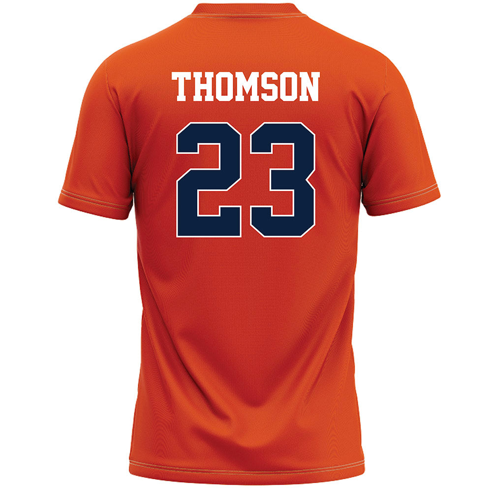 Syracuse - NCAA Men's Lacrosse : Finlay Thomson - Orange Lacrosse Jersey -1