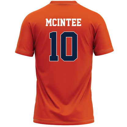 Syracuse - NCAA Men's Lacrosse : Matthew McIntee - Orange Lacrosse Jersey -1