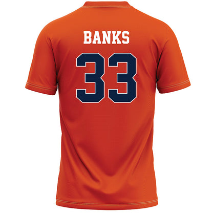 Syracuse - NCAA Men's Lacrosse : Liam Banks - Orange Lacrosse Jersey -1